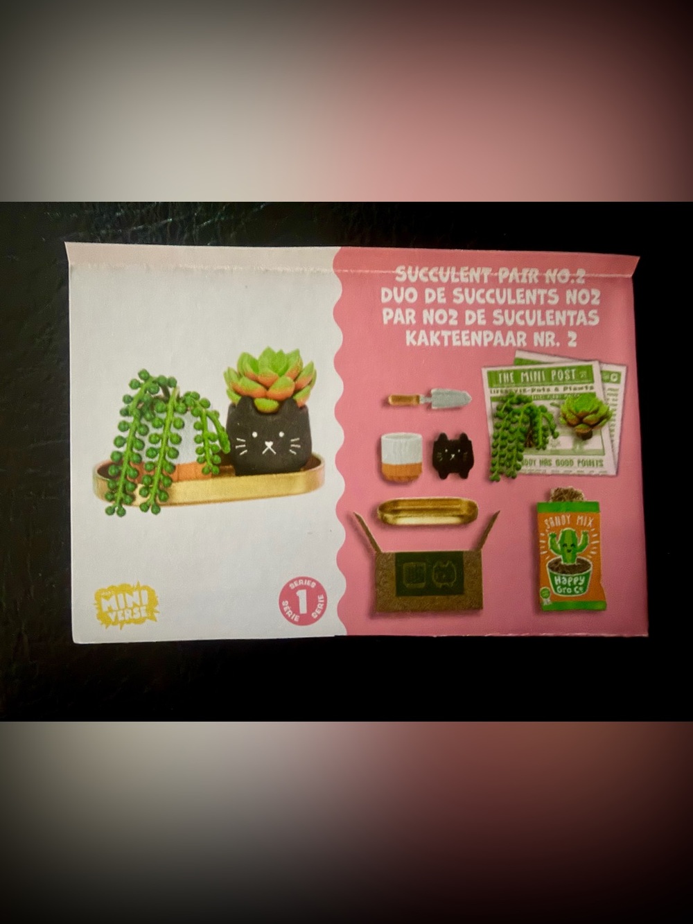 HTF Succulent Pair No 2 Miniverse Make it Mini Lifestyle series 1 MGA new